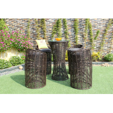 Wicker PE Rattan Runde Bar